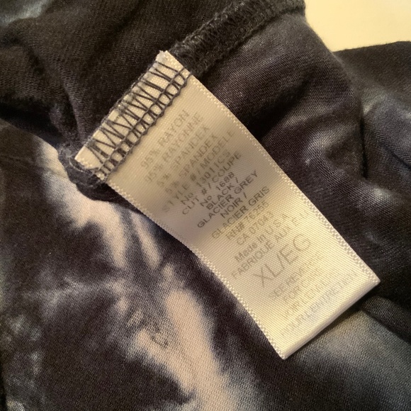 TRYST Tie Dye Loose Fit Lightweight Stretchy Long T-Shirt Short Sleeve Tunic- XL - Picture 6 of 8